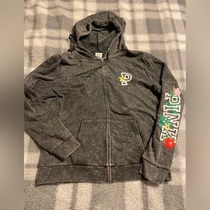 Victoria secret pink tropical vintage wash full zip hoodie